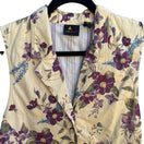 Switch Liz Claiborne Vintage 90s Cottagecore Grandmacore Botanical Floral Cotton Vest S 3 image