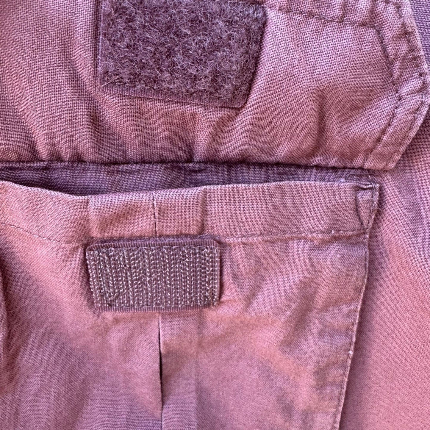 RedHead Mens Short Sleeve Utility Button Down Shirt Mauve Medium Dual Pockets