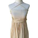 Switch Chan Luu Y2K Silk Ethereal Fairycore Ballet Crinkle Halter Midi Dress Back Bow S 3 image
