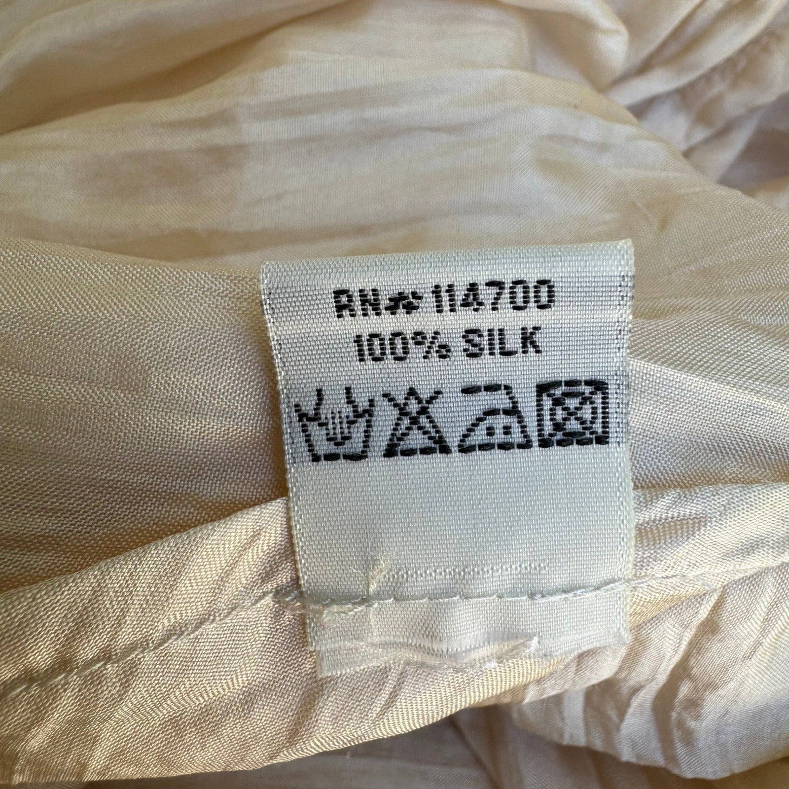 Chan Luu Y2K Silk Ethereal Fairycore Ballet Crinkle Halter Midi Dress Back Bow S