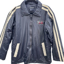 Switch Sports San Francisco Windbreaker Moto Jacket Mens S Navy SF Golden Gate Striped 2 image