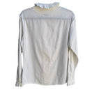 Switch Charlotte Neuville Womens Edwardian White Ruffle Collar Hem Button-Up Blouse 8 2 image