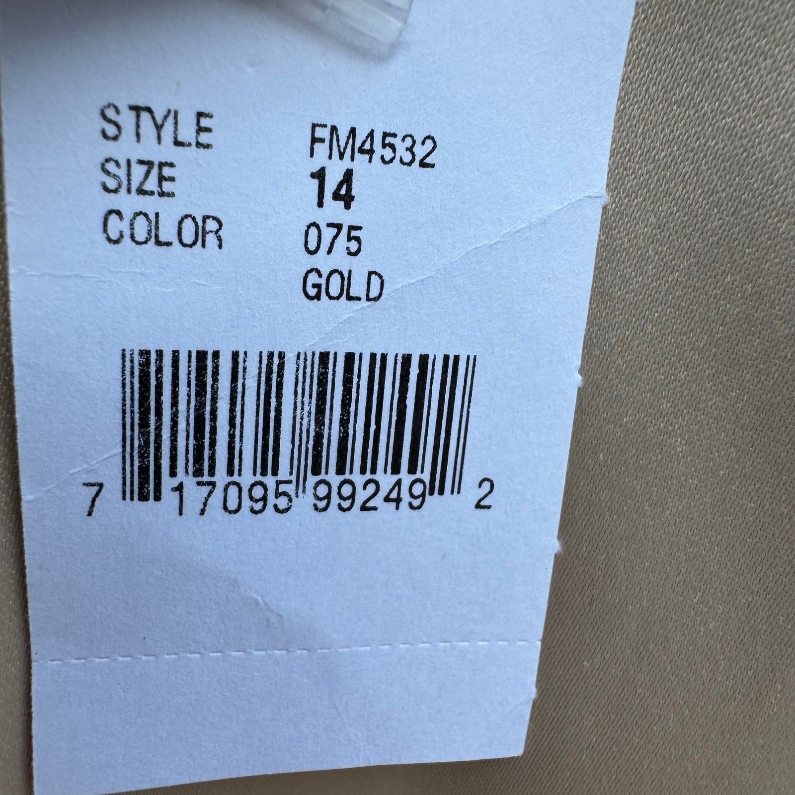 Bloomingdales Chic Quiet Luxury Satin Minimalist Evening Dress Pants Gold 14 NEW