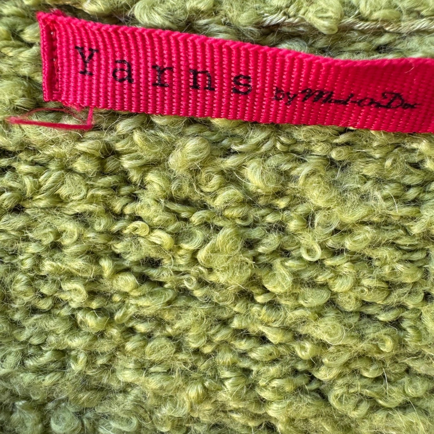 Yarns Y2K Boho Whimsigoth Boucle Shaggy Knit Fringe Cardigan Sweater SAMPLE