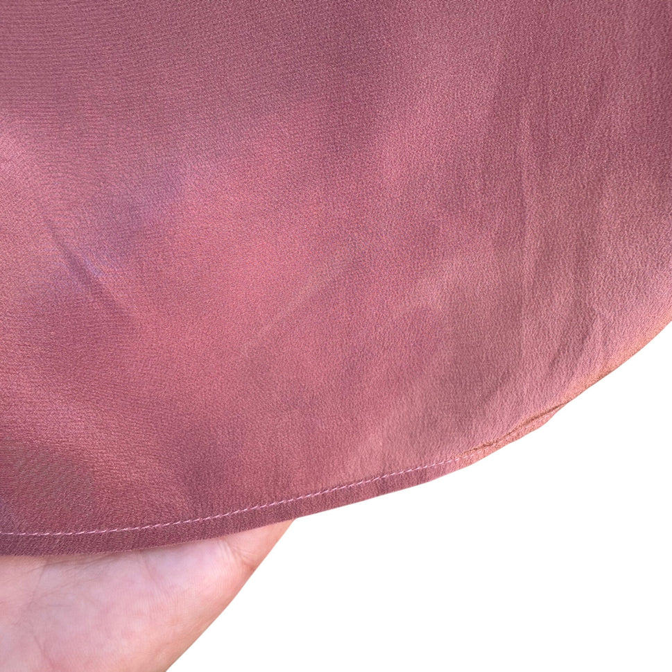 Royal Silk Vintage Womens Silk Rose Sleeveless Lightweight Scoop Neck Blouse M