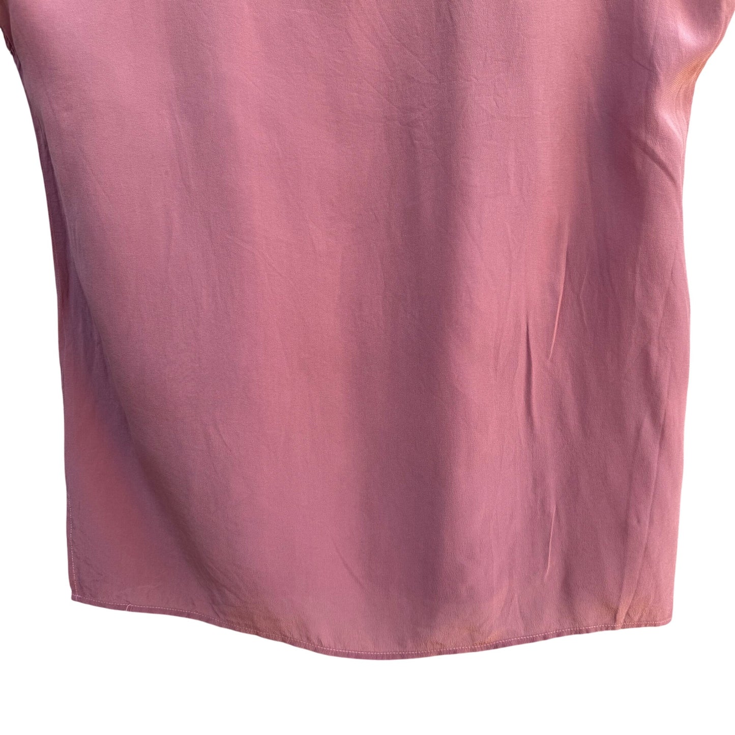 Royal Silk Vintage Womens Silk Rose Sleeveless Lightweight Scoop Neck Blouse M