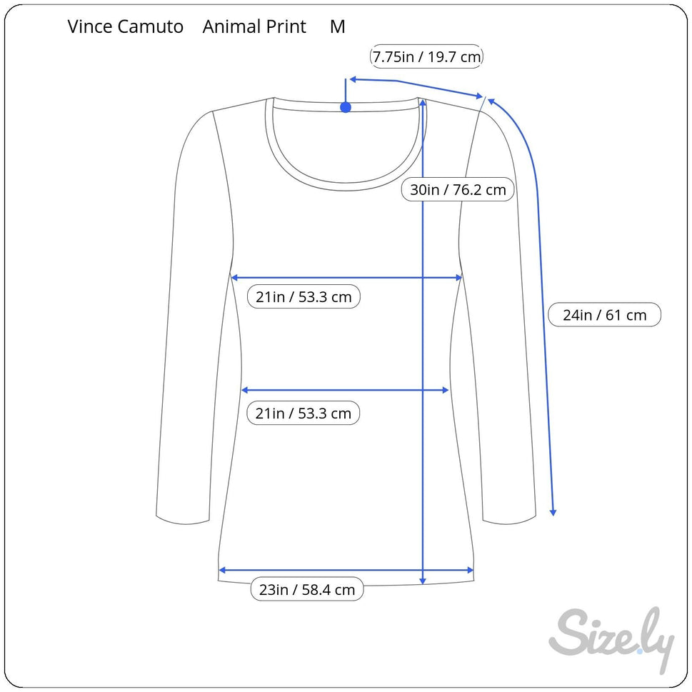 Vince Camuto Leopard Ruffle Bell Sleeve V Neck Blouse M Womens Boho Party Witchy