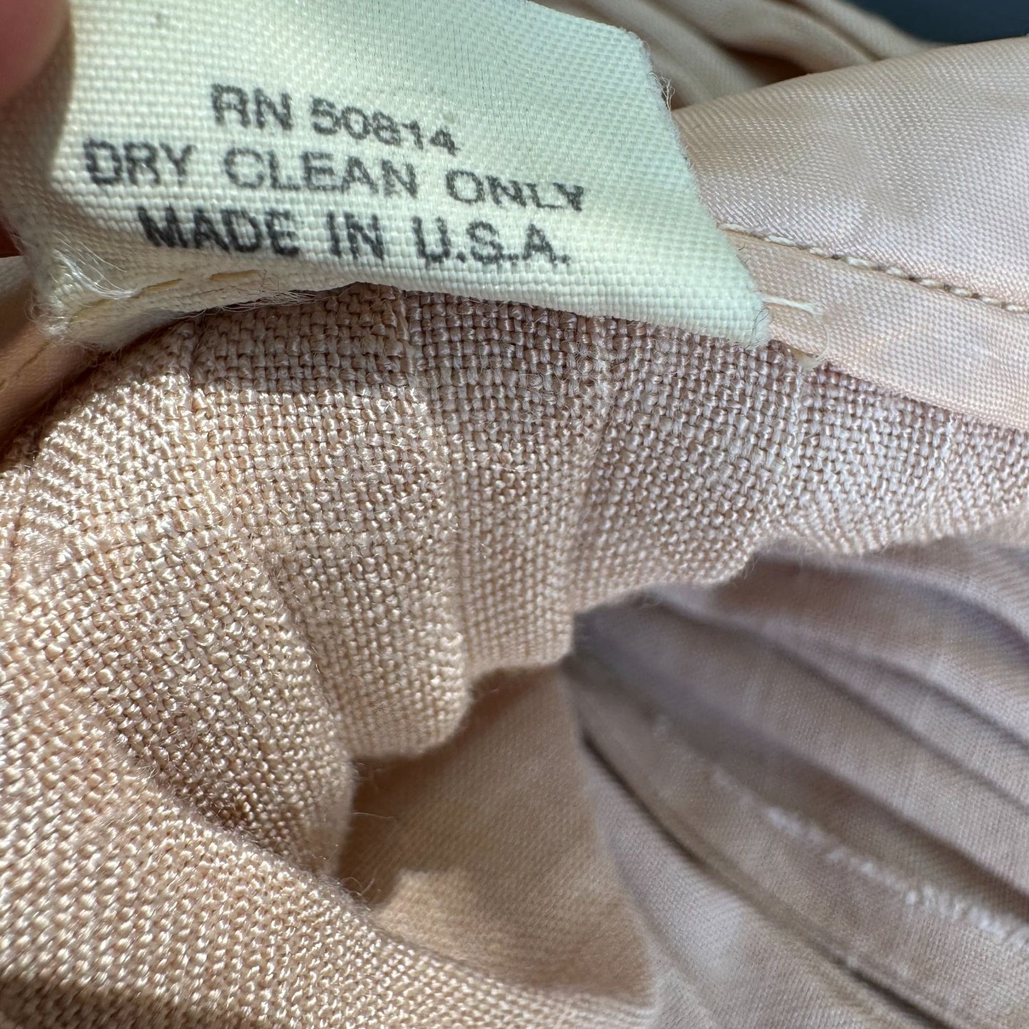 Daniele O By Tahari Vintage Womens Peach Silk Blend Blazer Pleated Skirt Set M