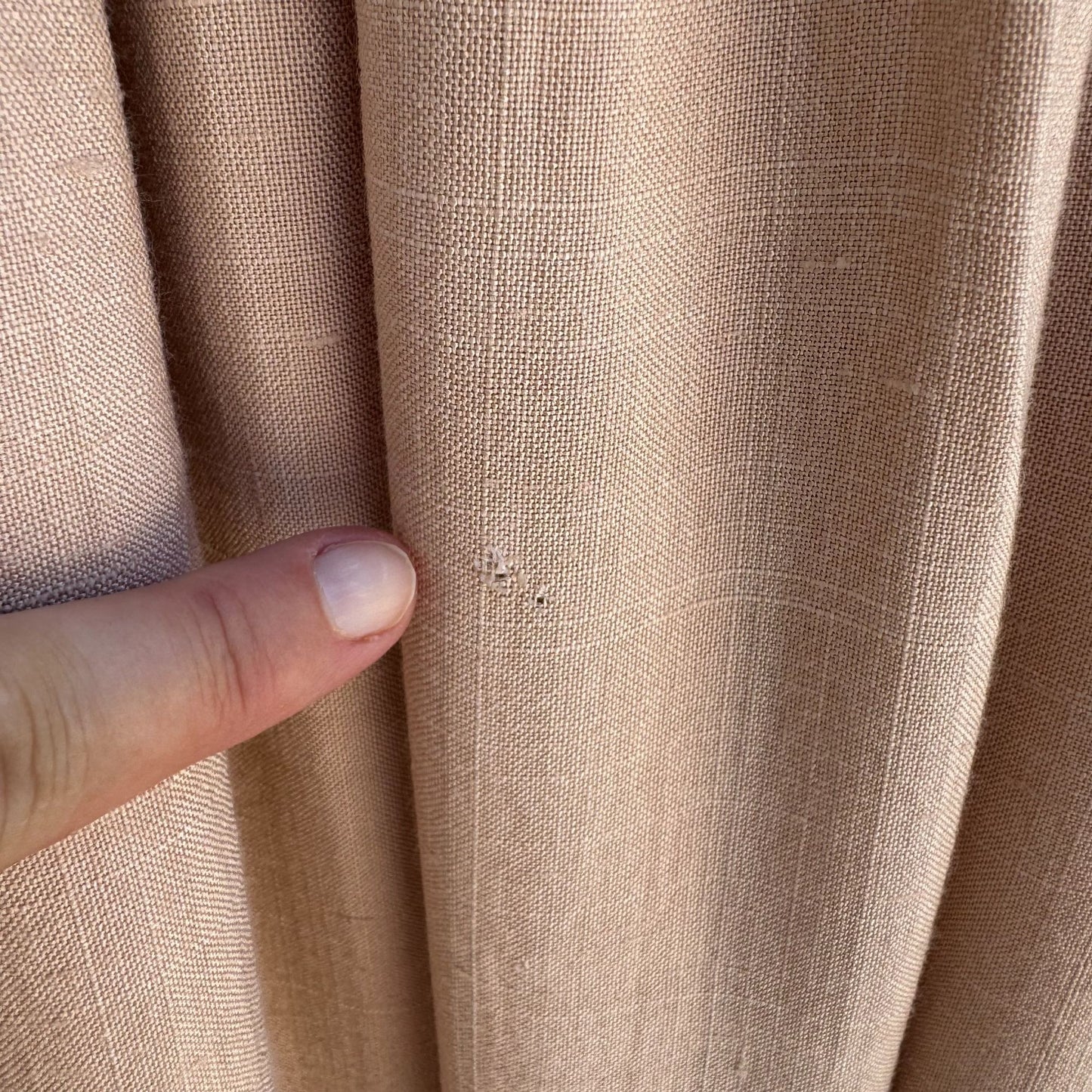 Daniele O By Tahari Vintage Womens Peach Silk Blend Blazer Pleated Skirt Set M