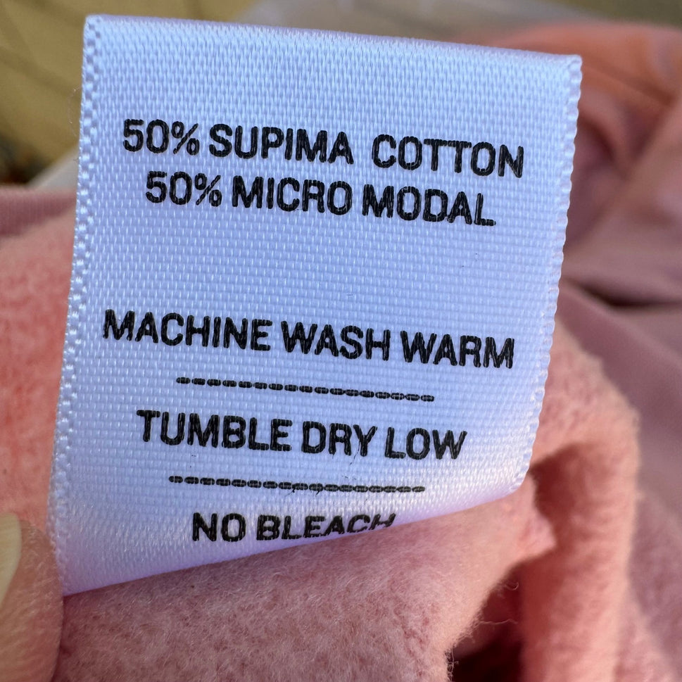 American Giant Sustainable US Supima Cotton Micro Modal Zip Hoodie Pink Womens S