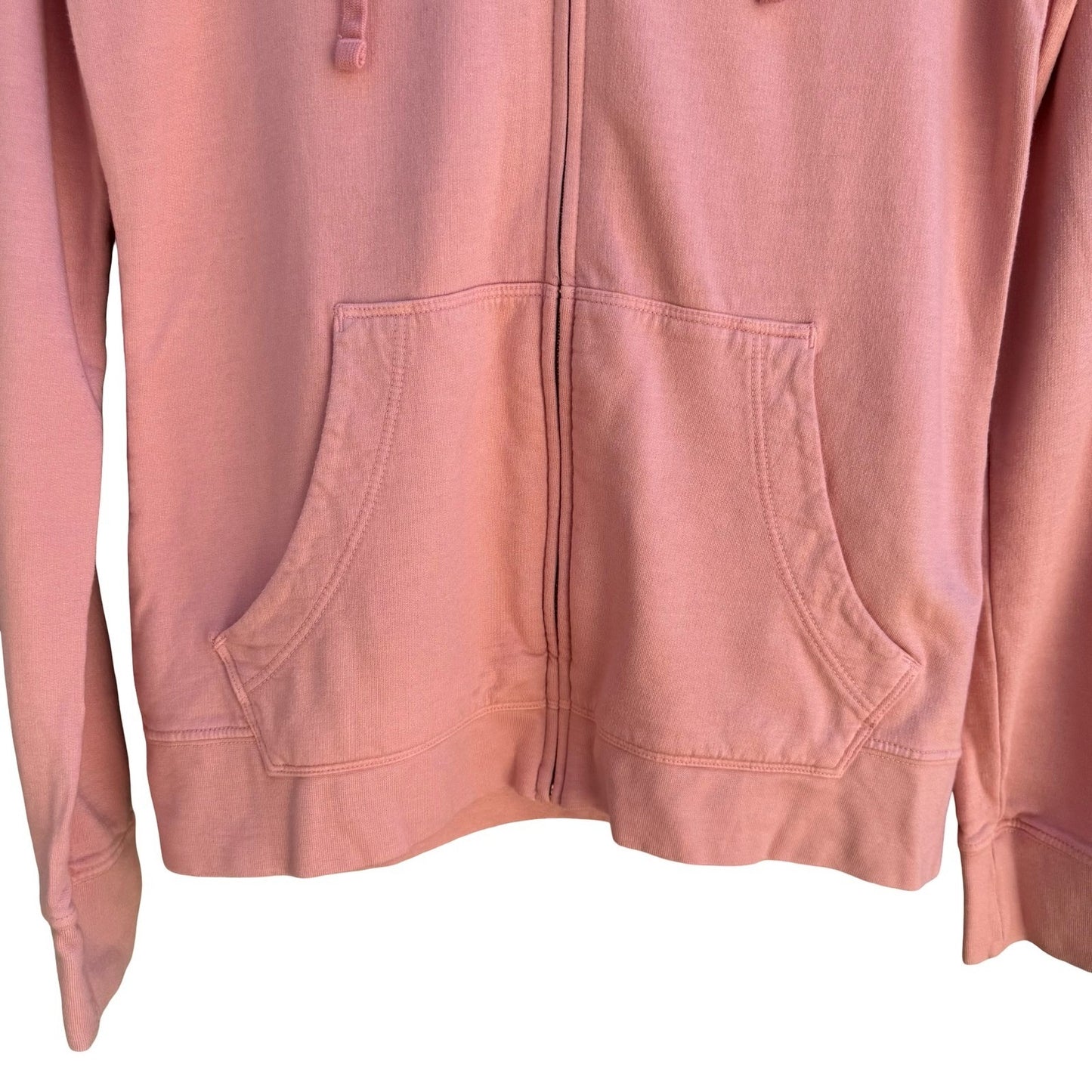 American Giant Sustainable US Supima Cotton Micro Modal Zip Hoodie Pink Womens S