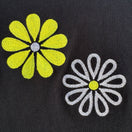 Switch Bobbie C Womens Black Sleeveless Yellow White Floral Preppy Embroidery Top New M 3 image