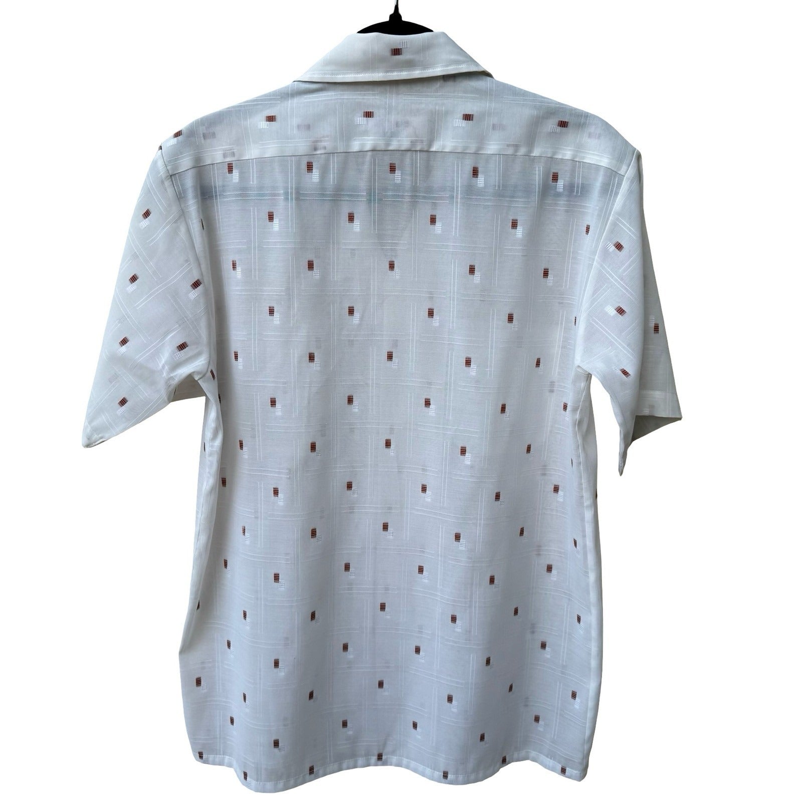 Sindaedo Vintage 60s 70s Mid Century Mod Camp Collar Dadaist Shirt Rockabilly L