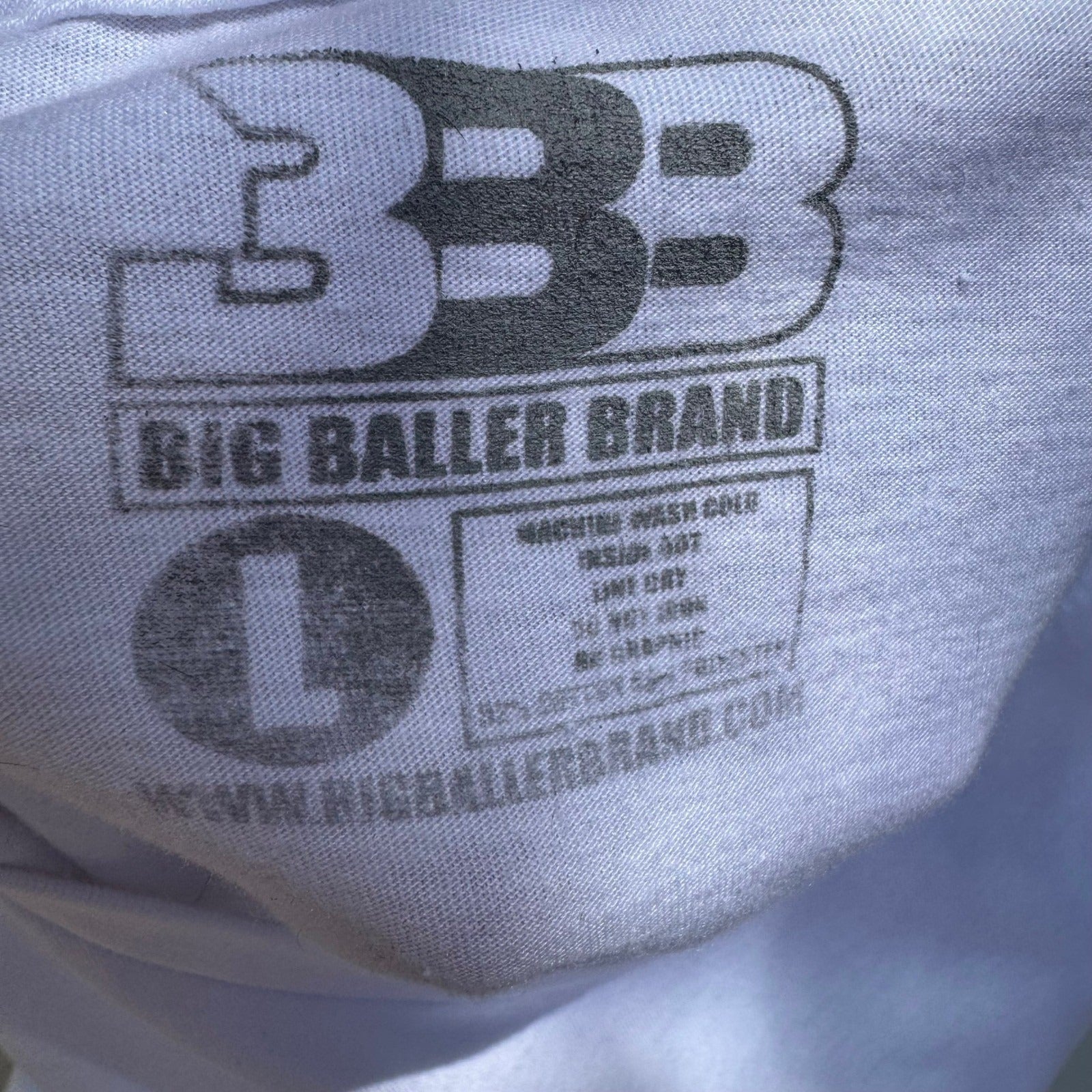 Big Baller Brand 3BB Logo Graphic Shirt Lavar Lonzo Lamelo LiAngelo Streetwear L