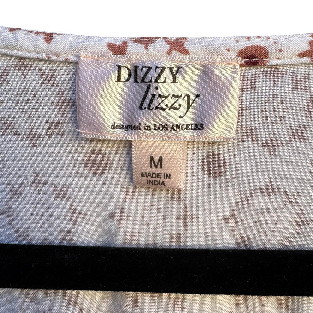 Dizzy Lizzy Boho Cottagecore Festival Ethereal Smocked Babydoll Peplum Shirt M
