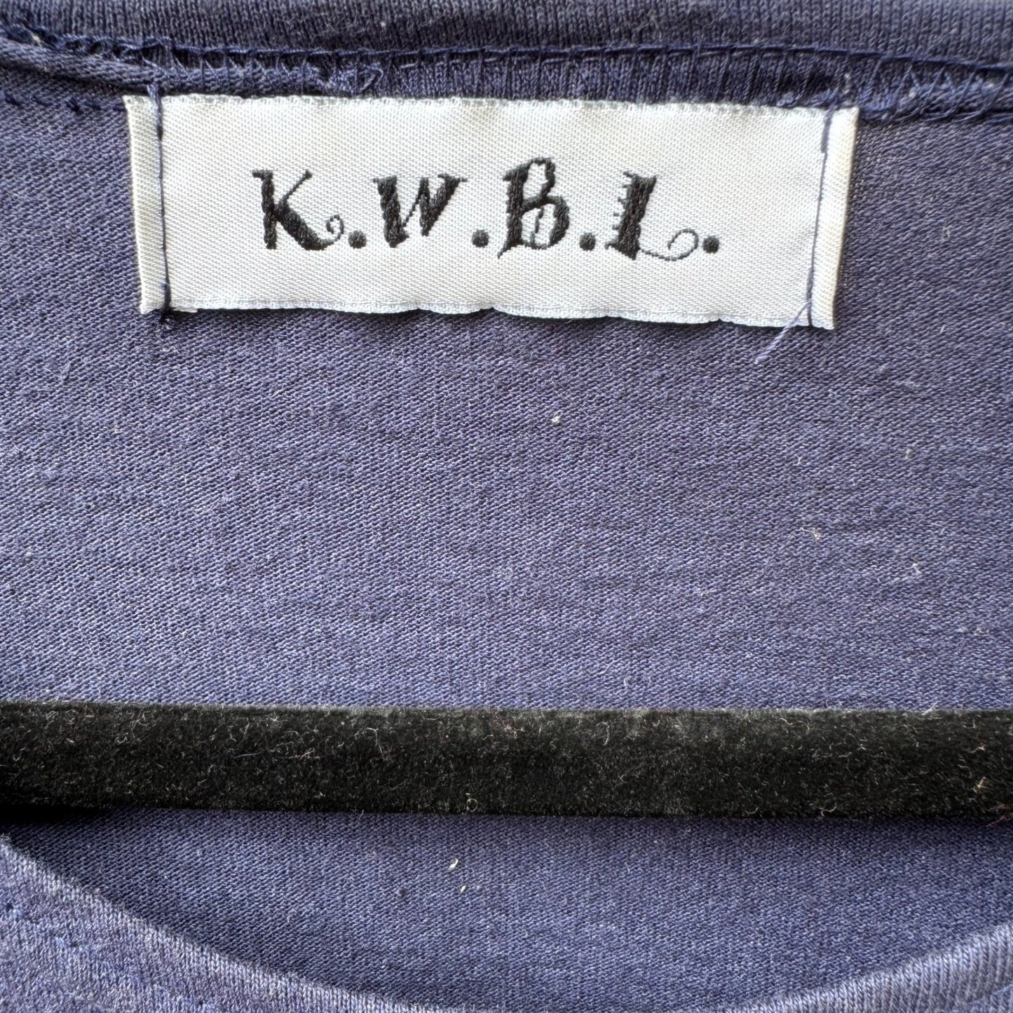 KWBL Vintage 90s Nautical Graphic Studded Harlequin Rope Tassel Shirt Navy XXL