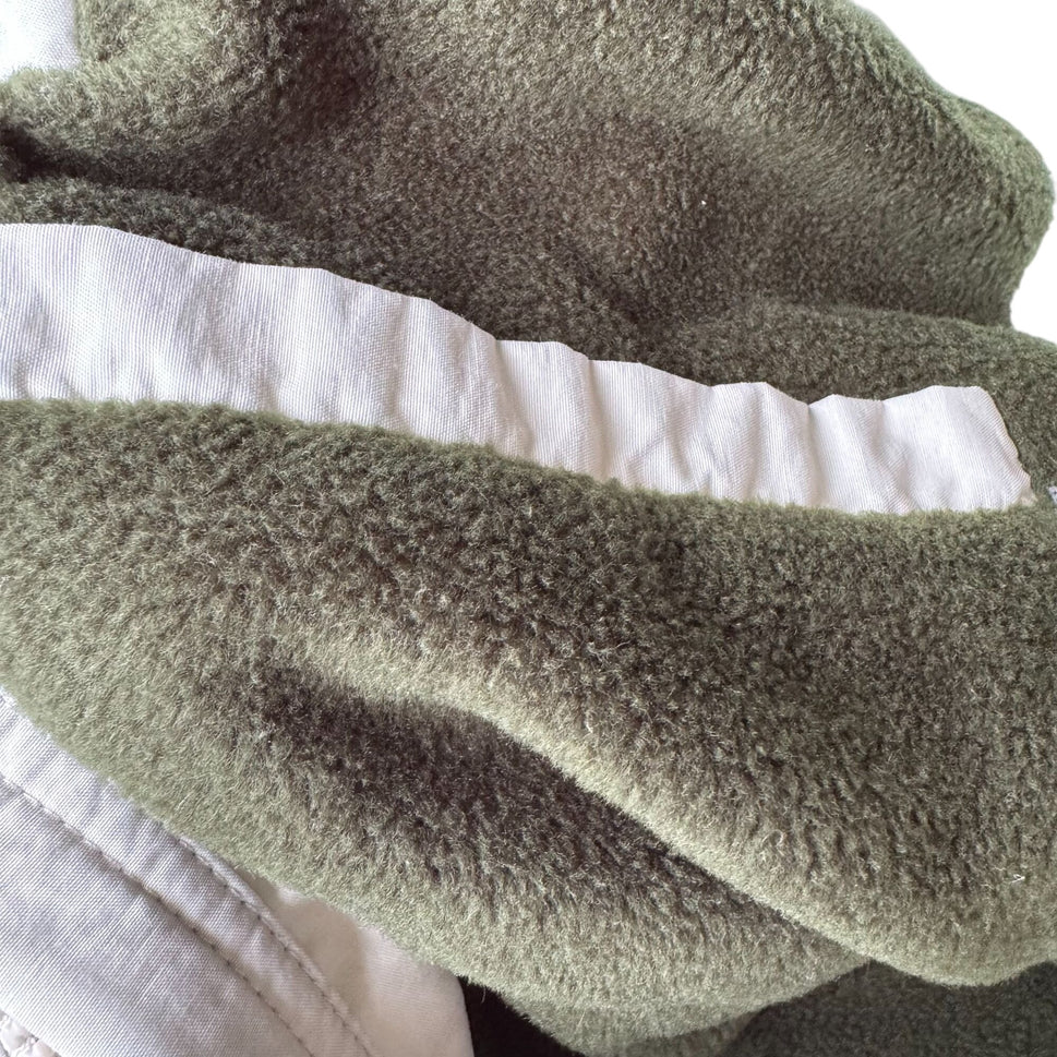 Black Canyon Colorado Vintage Outdoor White Fleece Lining Zip Pocket Jacket L