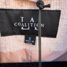 Switch Coalition LA Peach Whip Cropped Blazer Jacket Pearl Buttons T703R1 Small NEW 2 image