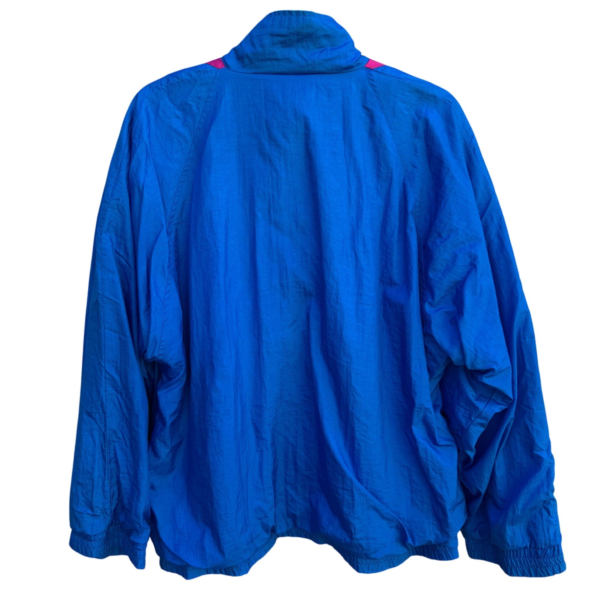 Slade Vintage 80s 90s Geometric Windbreaker Colorblock Swishy Retro Track Jacket