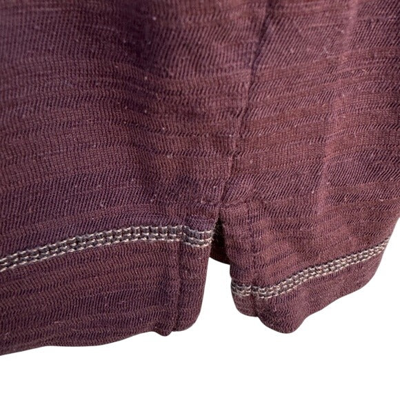 Tommy Bahama Silk Blend Mens Long Sleeve Brown Casual Athleisure Pocket Shirt L