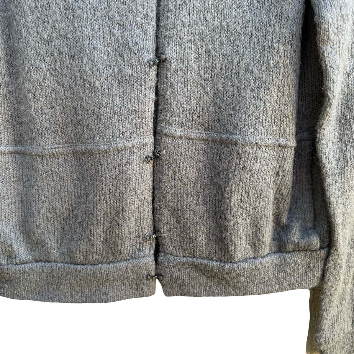 Tooke Fiona Beckett Vintage 90s Y2K Mohair Blend Whimsigoth Hooded Cardigan S