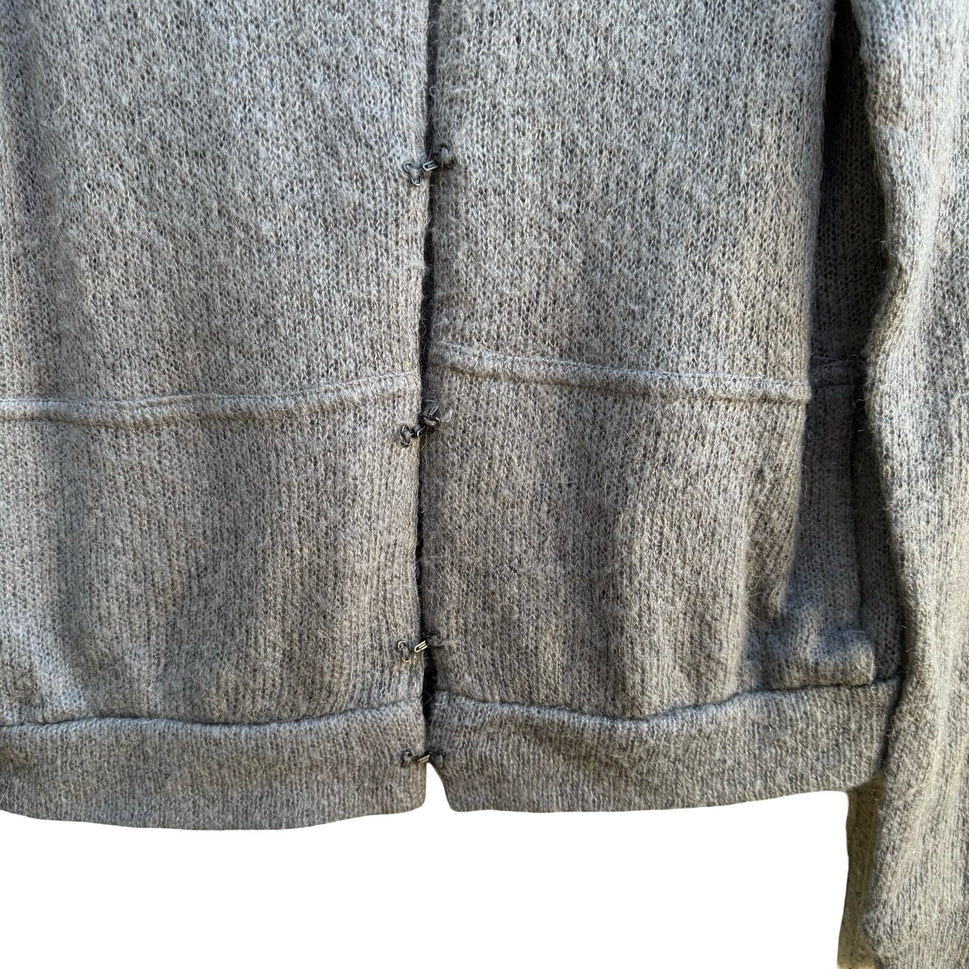 Tooke Fiona Beckett Vintage 90s Y2K Mohair Blend Whimsigoth Hooded Cardigan S
