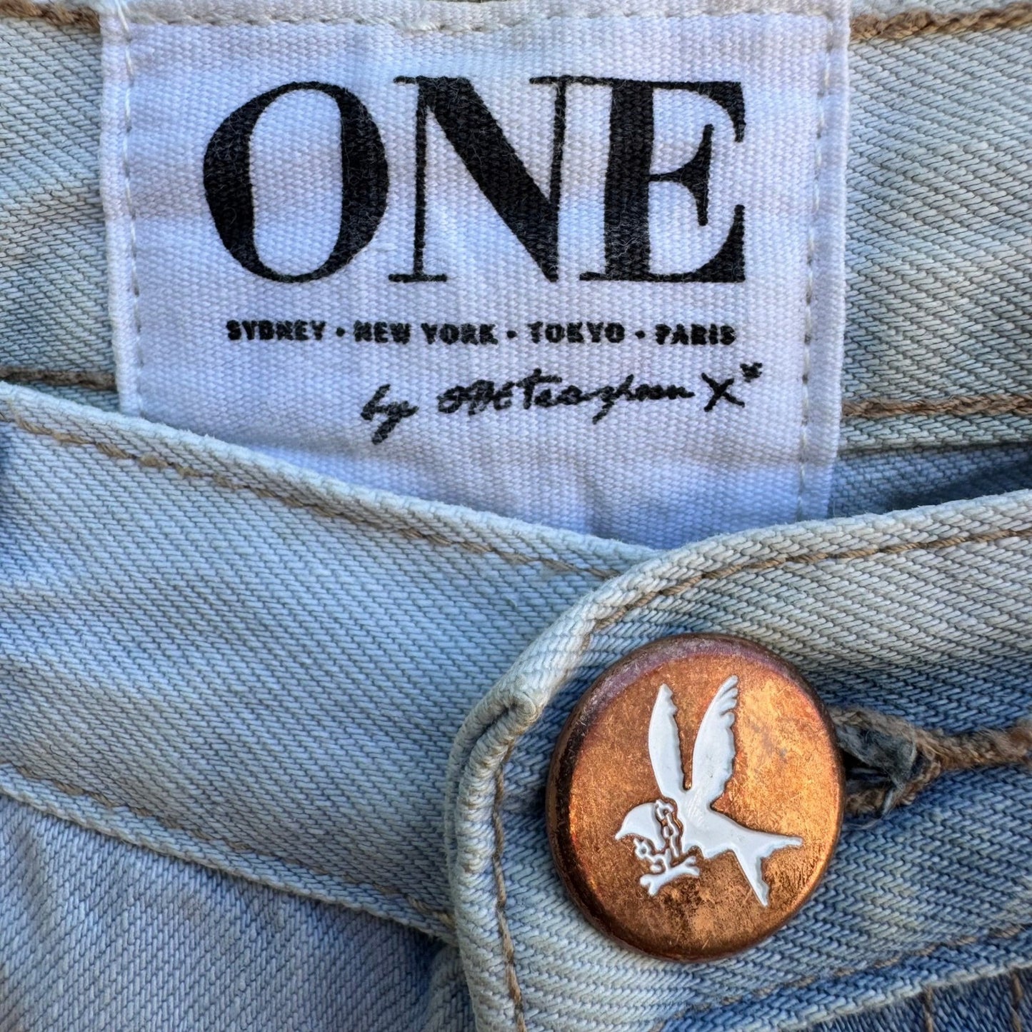 One Teaspoon Saints Y2K Grunge Punk Thrashed Shredded Distressed Baggy Jeans 26