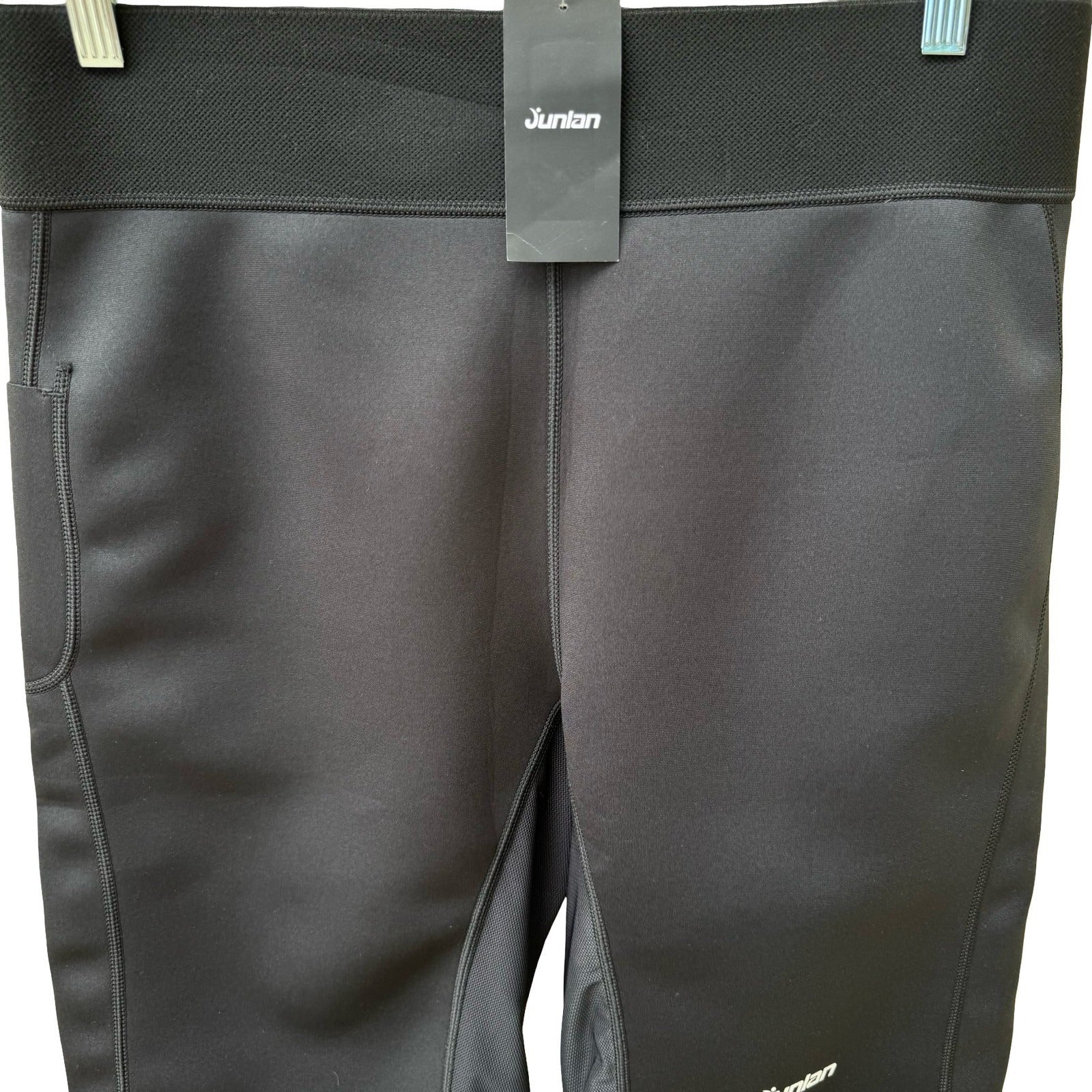 Junlan Mens Sauna Shorts Black Neoprene Sweat Workout Compression 2XL JC3003 NEW