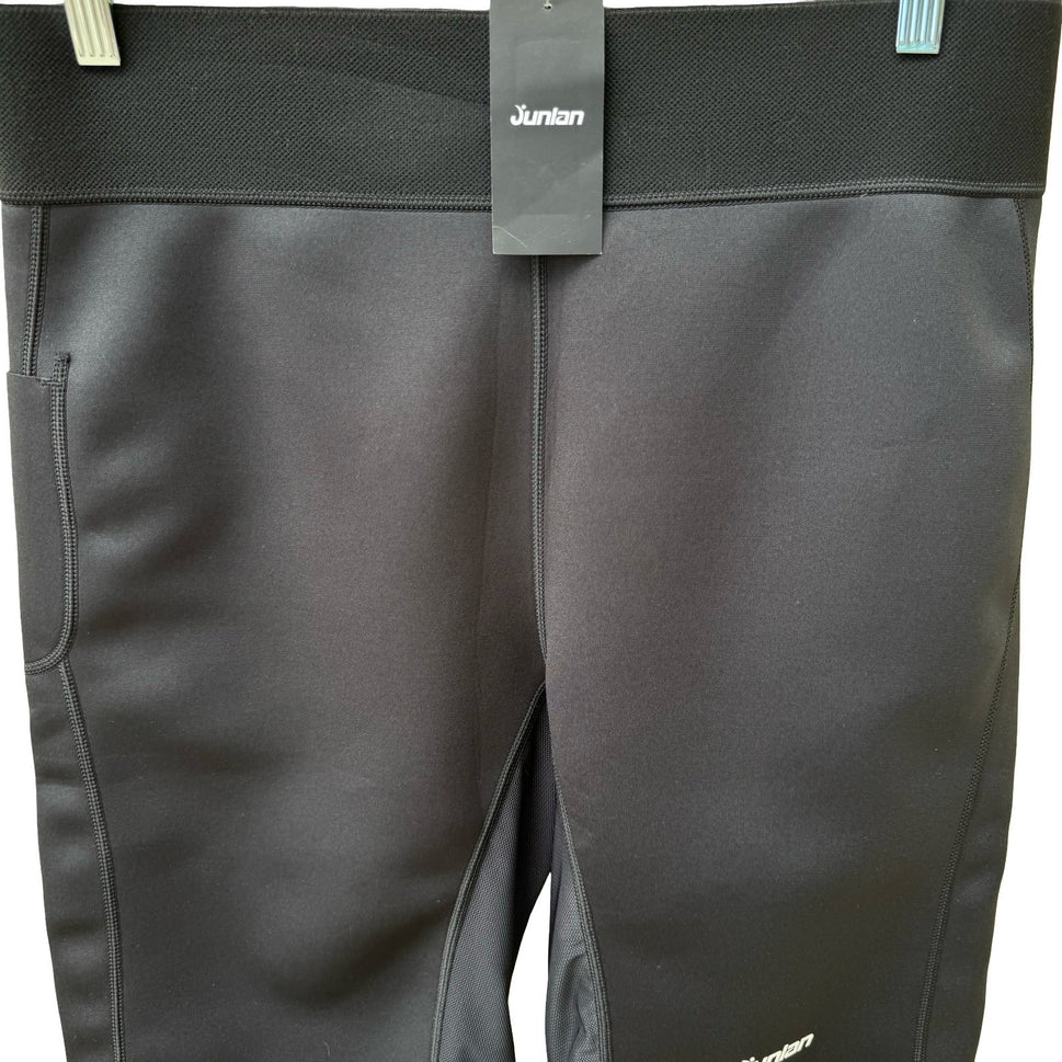 Junlan Mens Sauna Shorts Black Neoprene Sweat Workout Compression 2XL JC3003 NEW