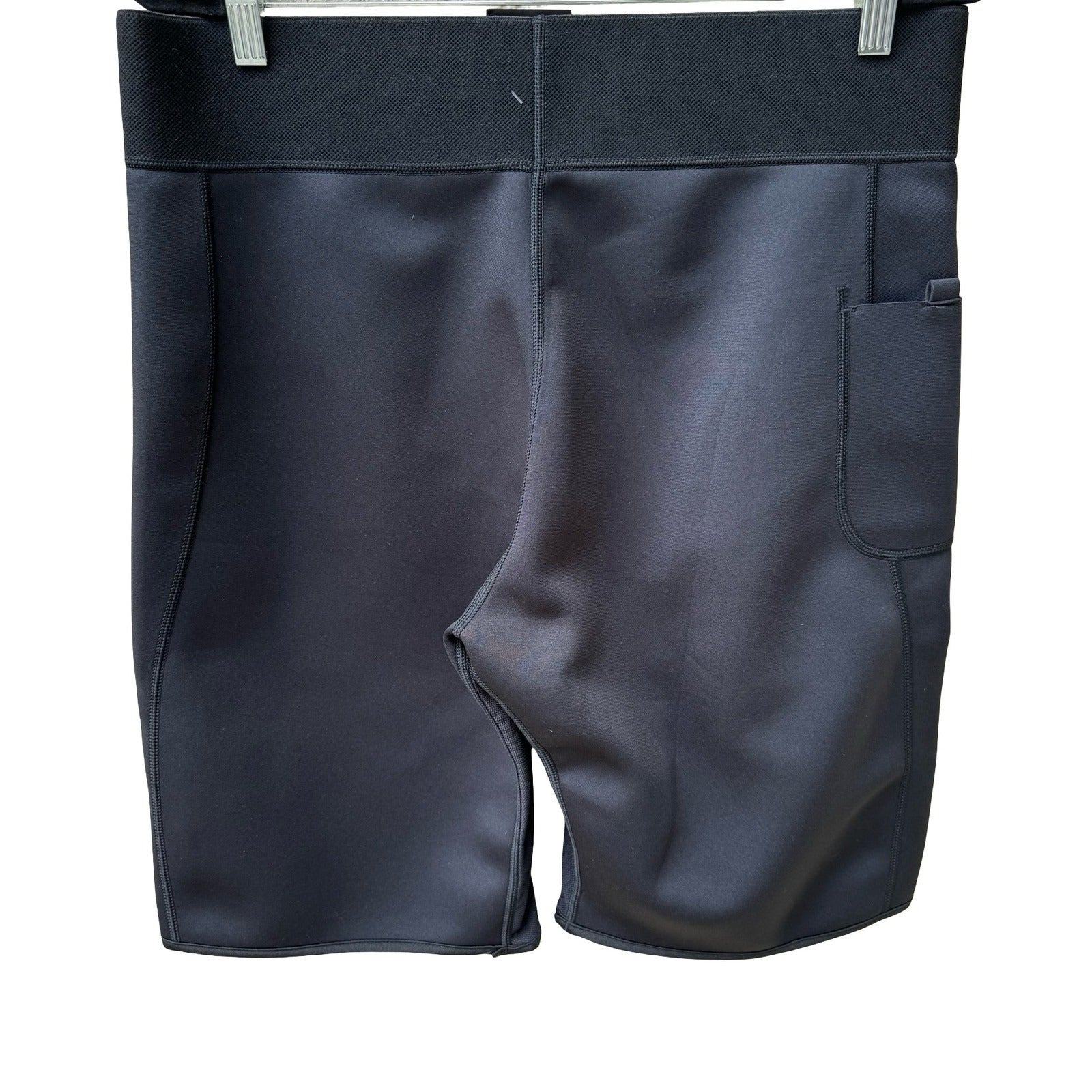 Junlan Mens Sauna Shorts Black Neoprene Sweat Workout Compression 2XL JC3003 NEW
