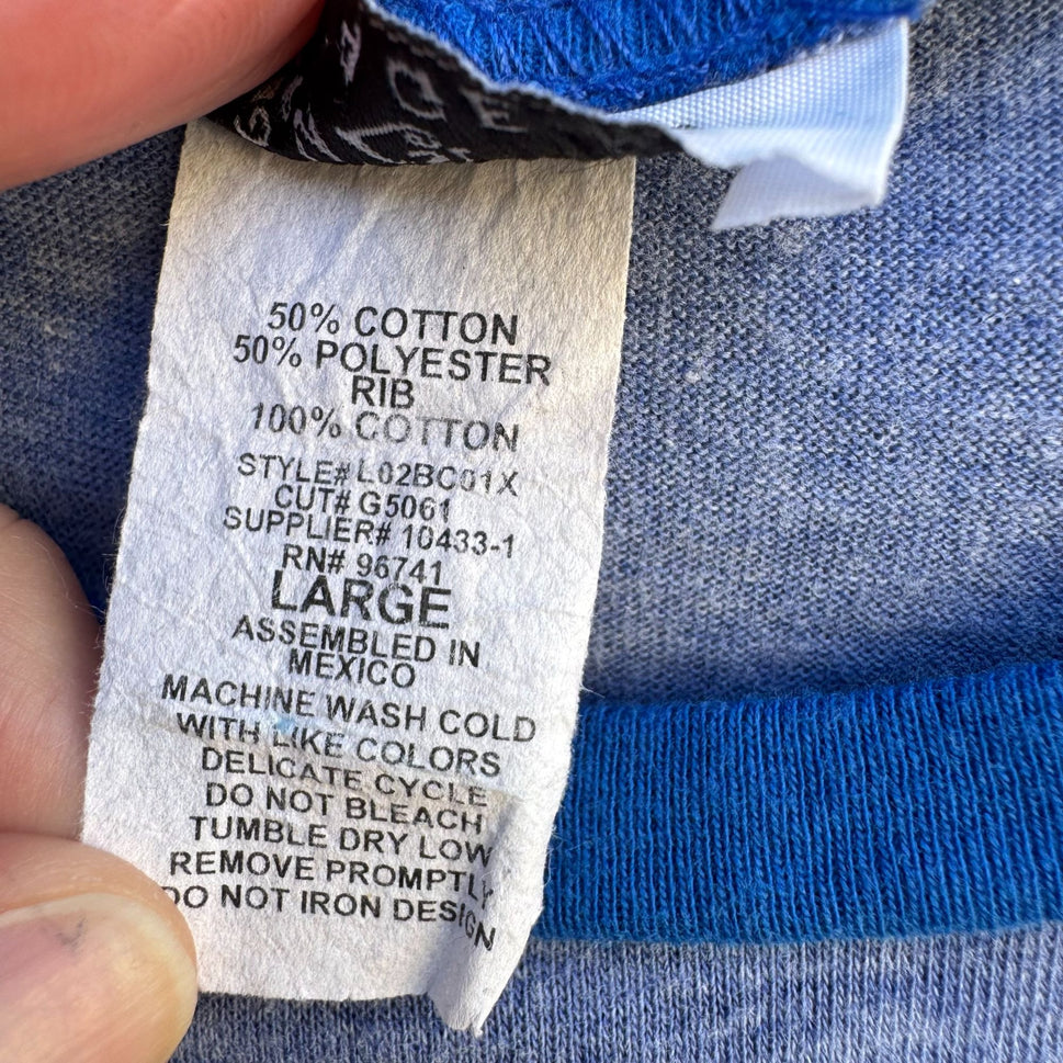 Self Esteem Vintage Y2K Abba-Zaba Graphic Ringer Babydoll Cap Sleeve Tee Shirt M