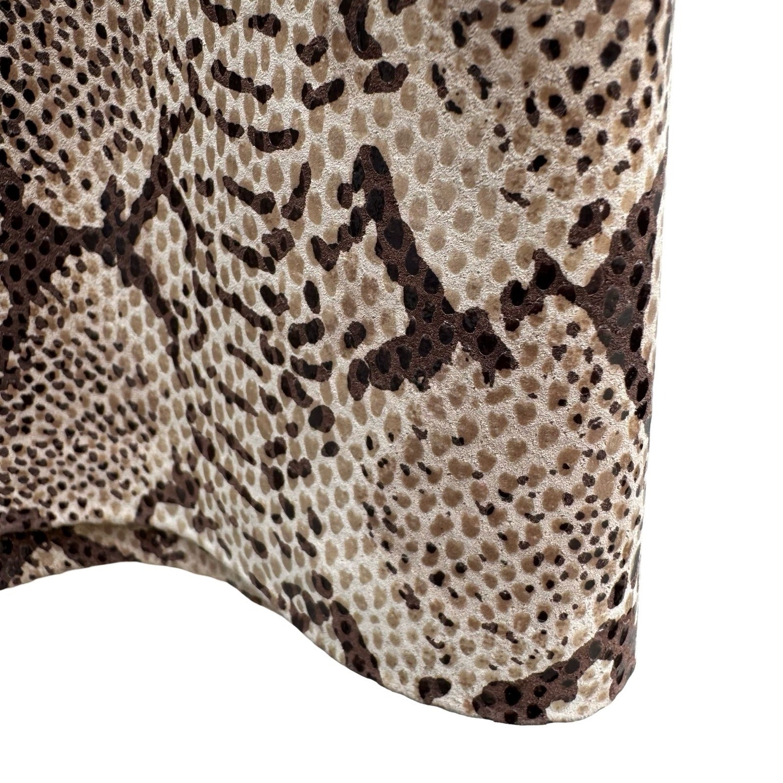 Lily Cheung Vintage Y2K Snakeskin Leather Mob Wife Indie Sleaze Pencil Skirt 6
