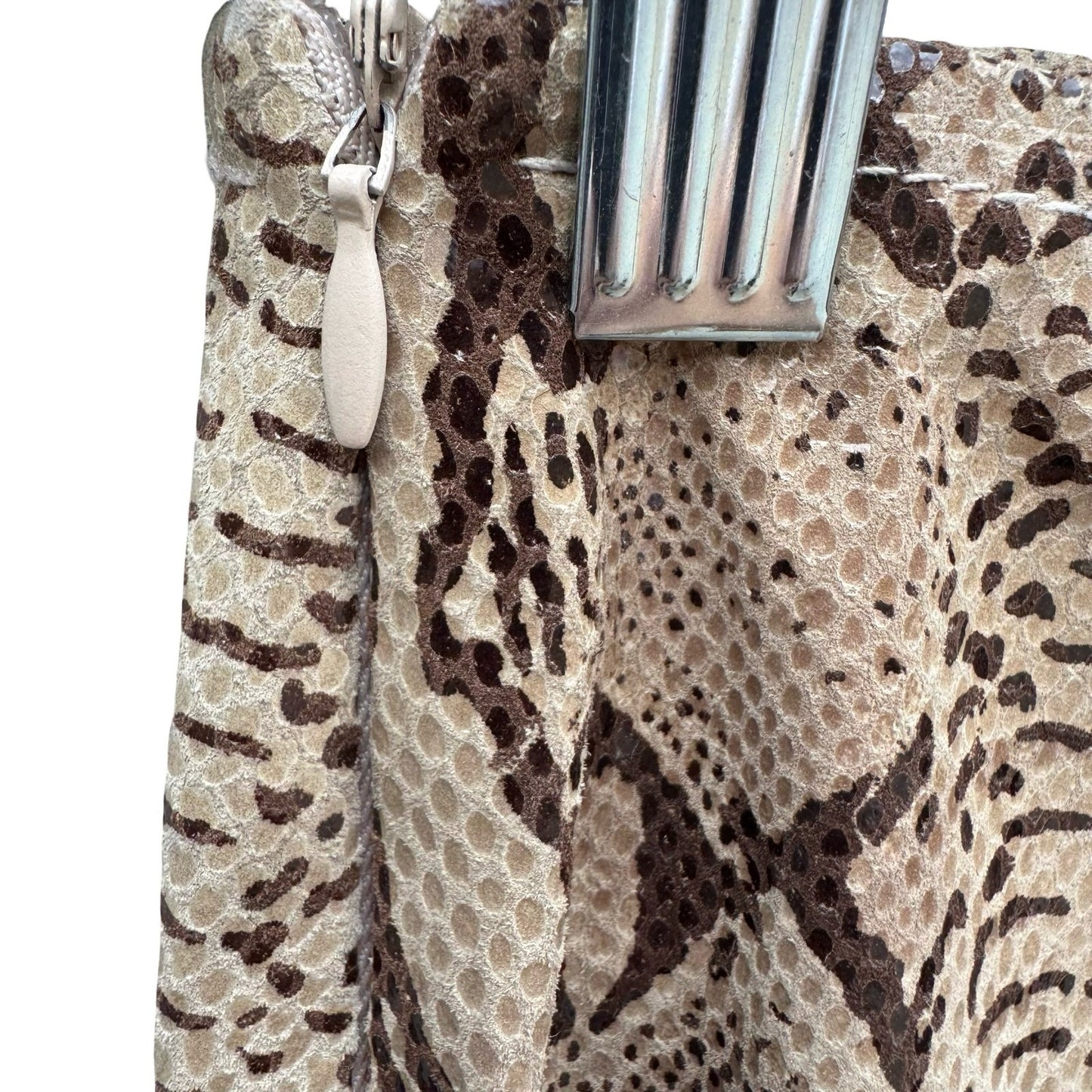 Lily Cheung Vintage Y2K Snakeskin Leather Mob Wife Indie Sleaze Pencil Skirt 6