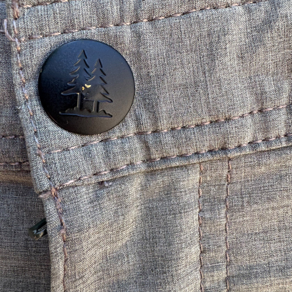 G.H. Bass & Co Mens Gray Casual Outdoor Durable Lightweight Flat Front Shorts 40