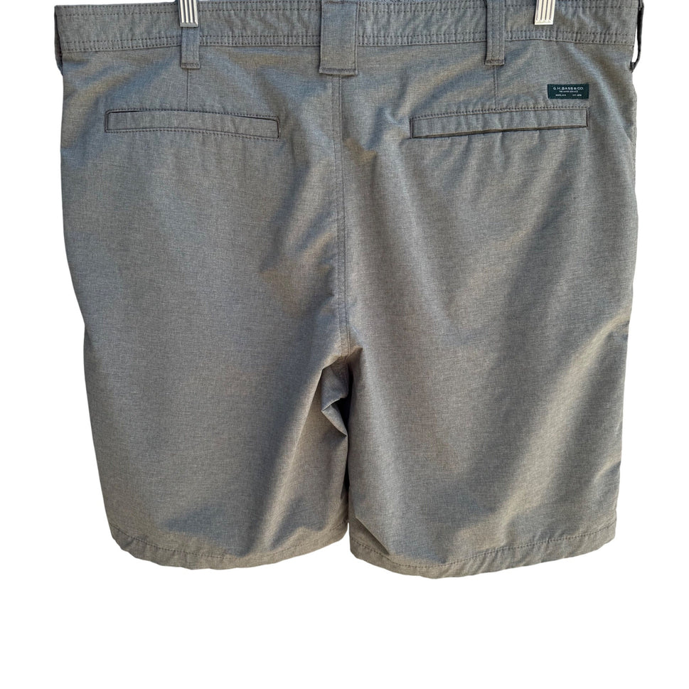 G.H. Bass & Co Mens Gray Casual Outdoor Durable Lightweight Flat Front Shorts 40