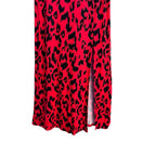 Switch Charlotte Russe Red Black Leopard Print Maxi Skirt Side Slit NWT Small 3B2134 3 image