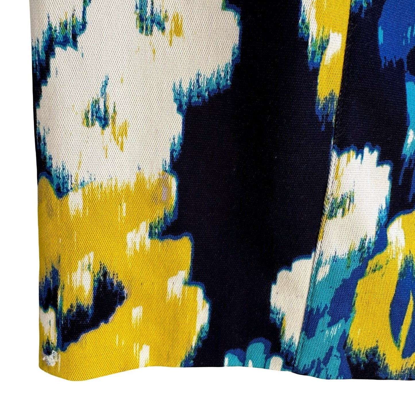 Lysse New York Mod Floral Pencil Charity Skirt Navy Abstract Career Bodycon Med
