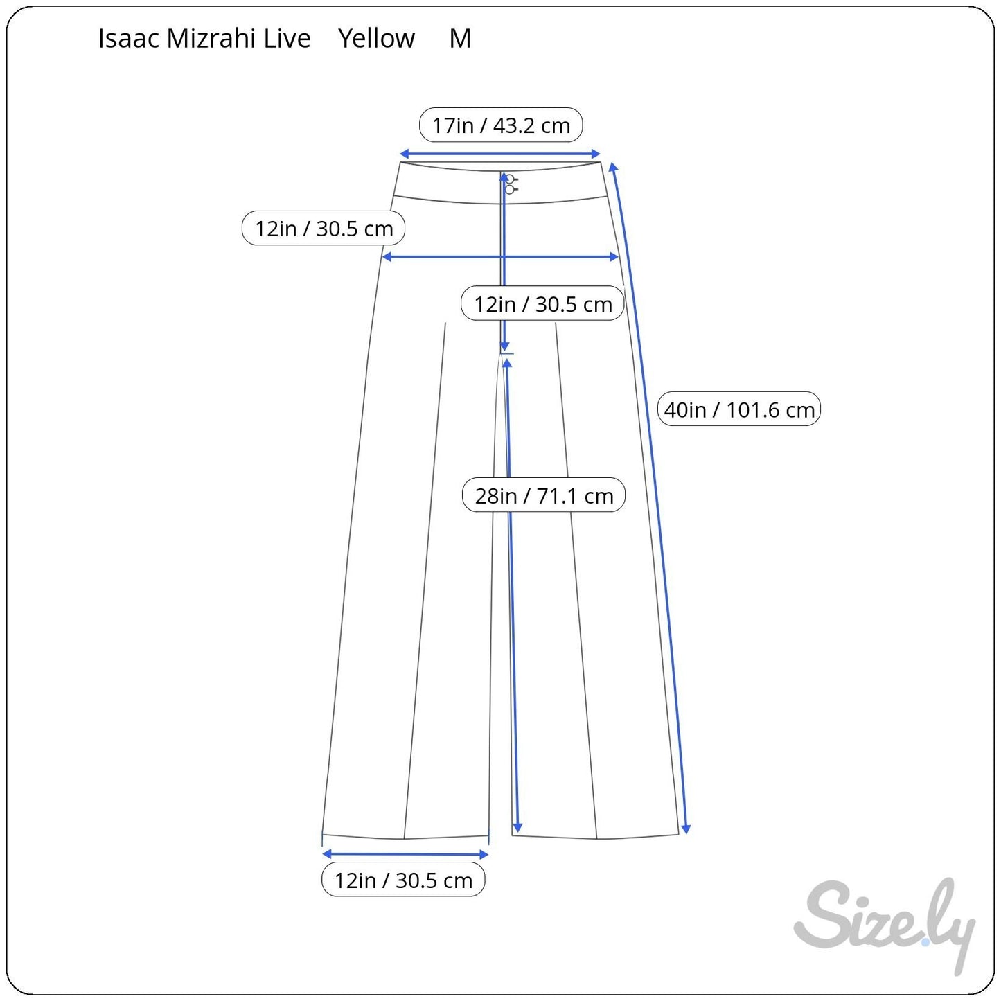 Isaac Mizrahi Live Womens Yellow Lace Overlay Elastic Waist Lined Wide Leg Pants