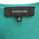 Switch Jones Wear Ruffle V-Neck Feminine Victorian Romantic Preppy Cardigan Sweater M 2 image