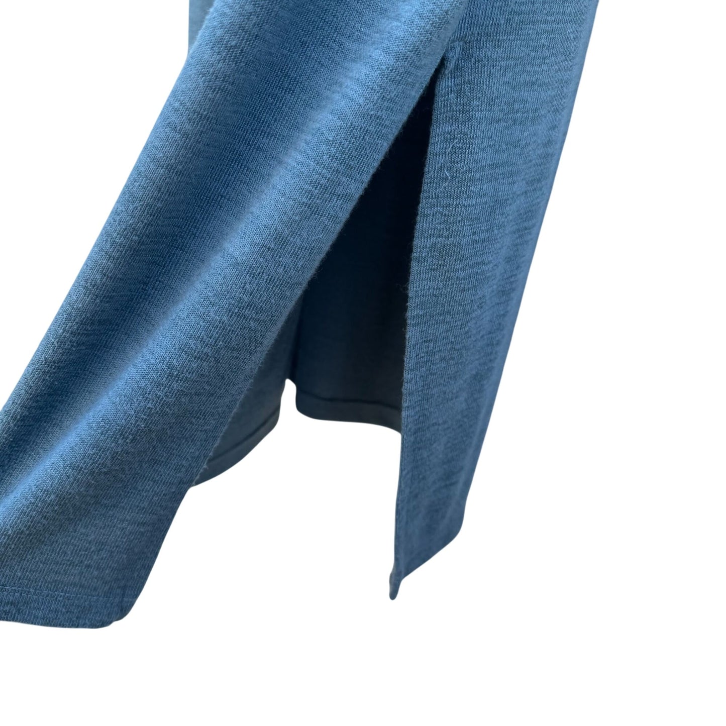 Catherine Malandrino Womens V-Neck Blue Knit Boxy Oversized Minimalist Tunic S