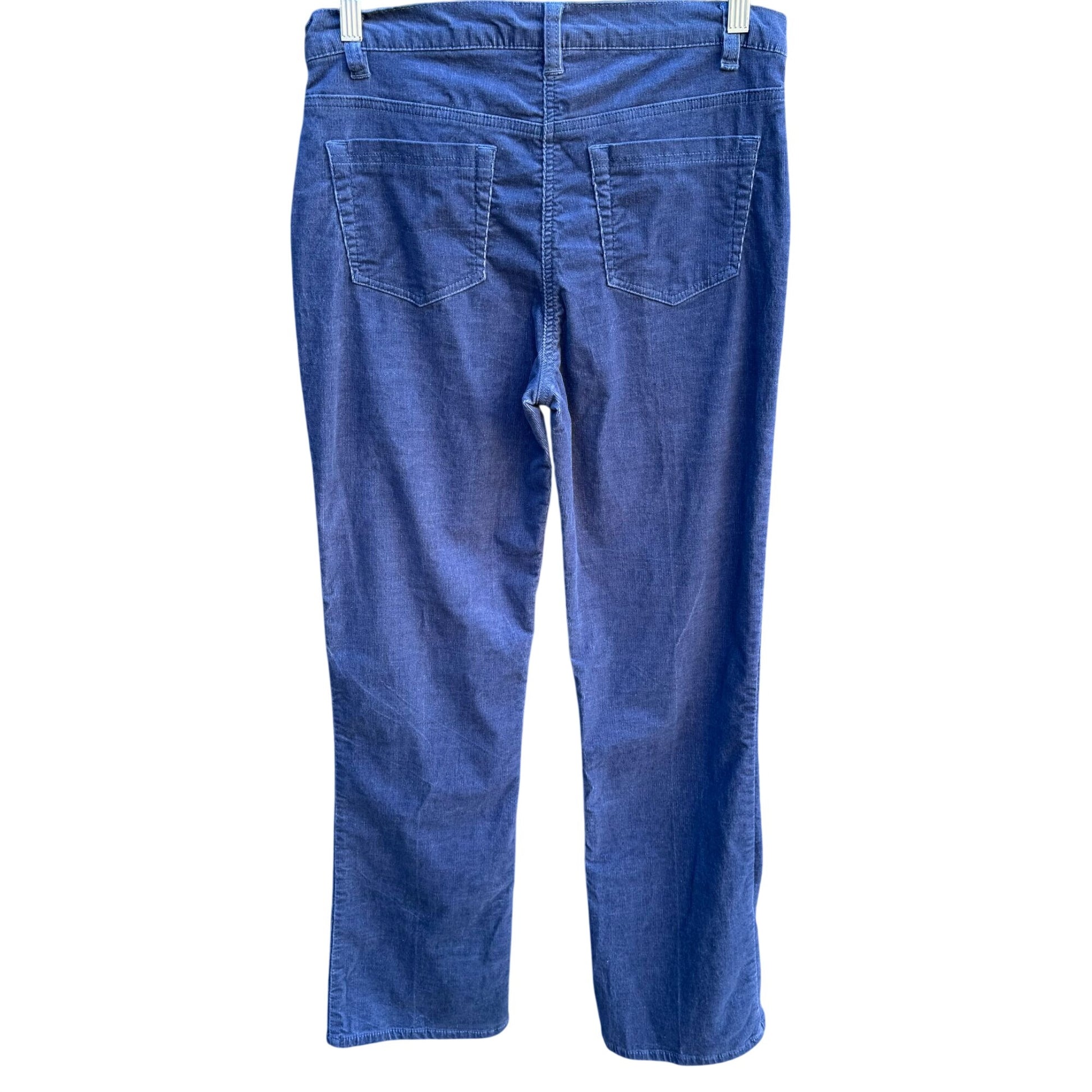 Diane Gilman DG2 Stretch Corduroy Jeans Womens Blue Mid-Rise Outdoor Rugged 8