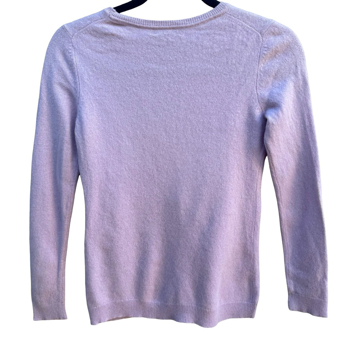 Charter Club 100% Cashmere Quiet Luxury Minimalist Preppy Sweater Lavender S