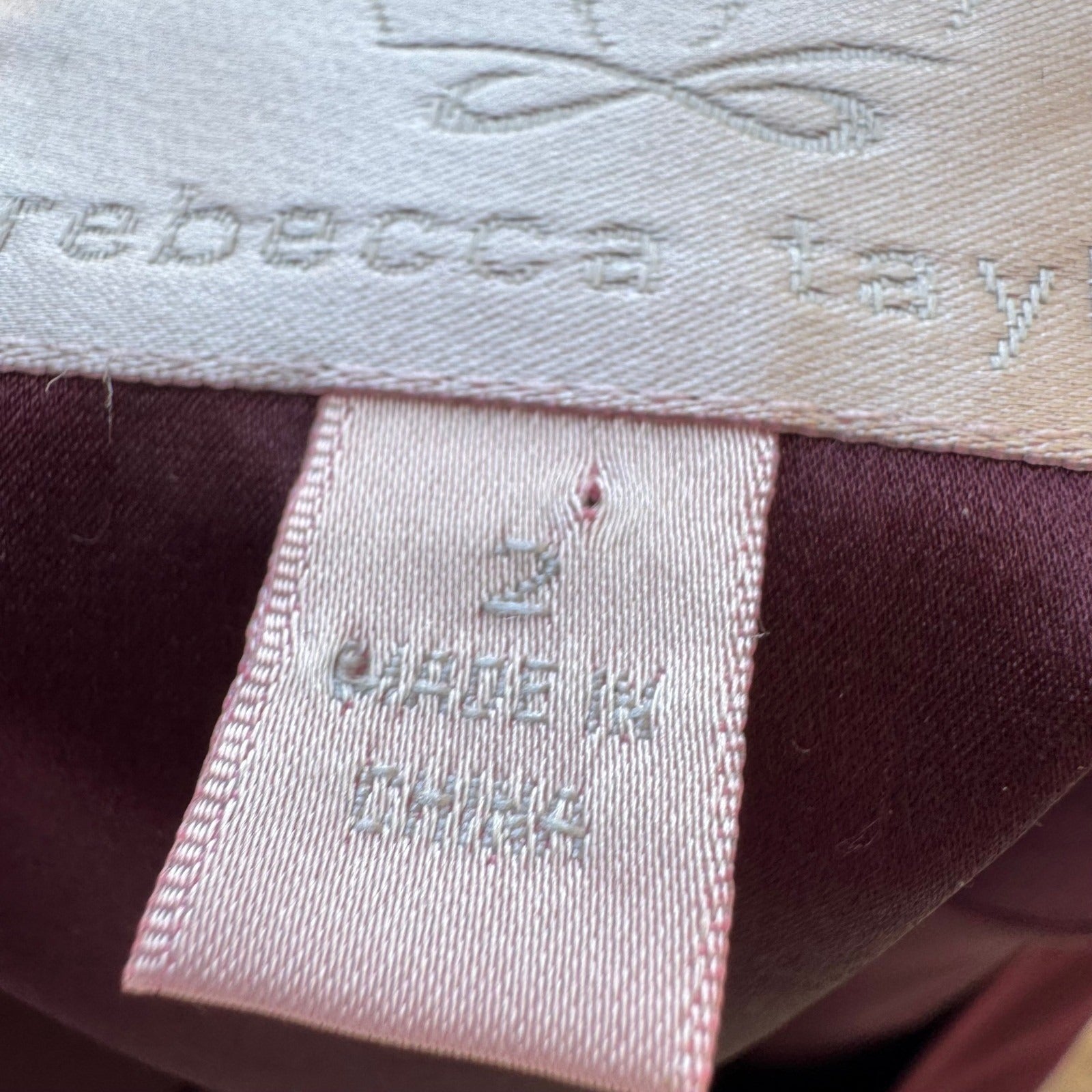 Rebecca Taylor Coquette Quiet Luxury Linen Contrast Stitch Cropped Jacket Plum 2