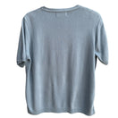 Switch Alfred Dunner Vintage Womens Short Sleeve Blue Colorblock Knit Granny Sweater M 2 image