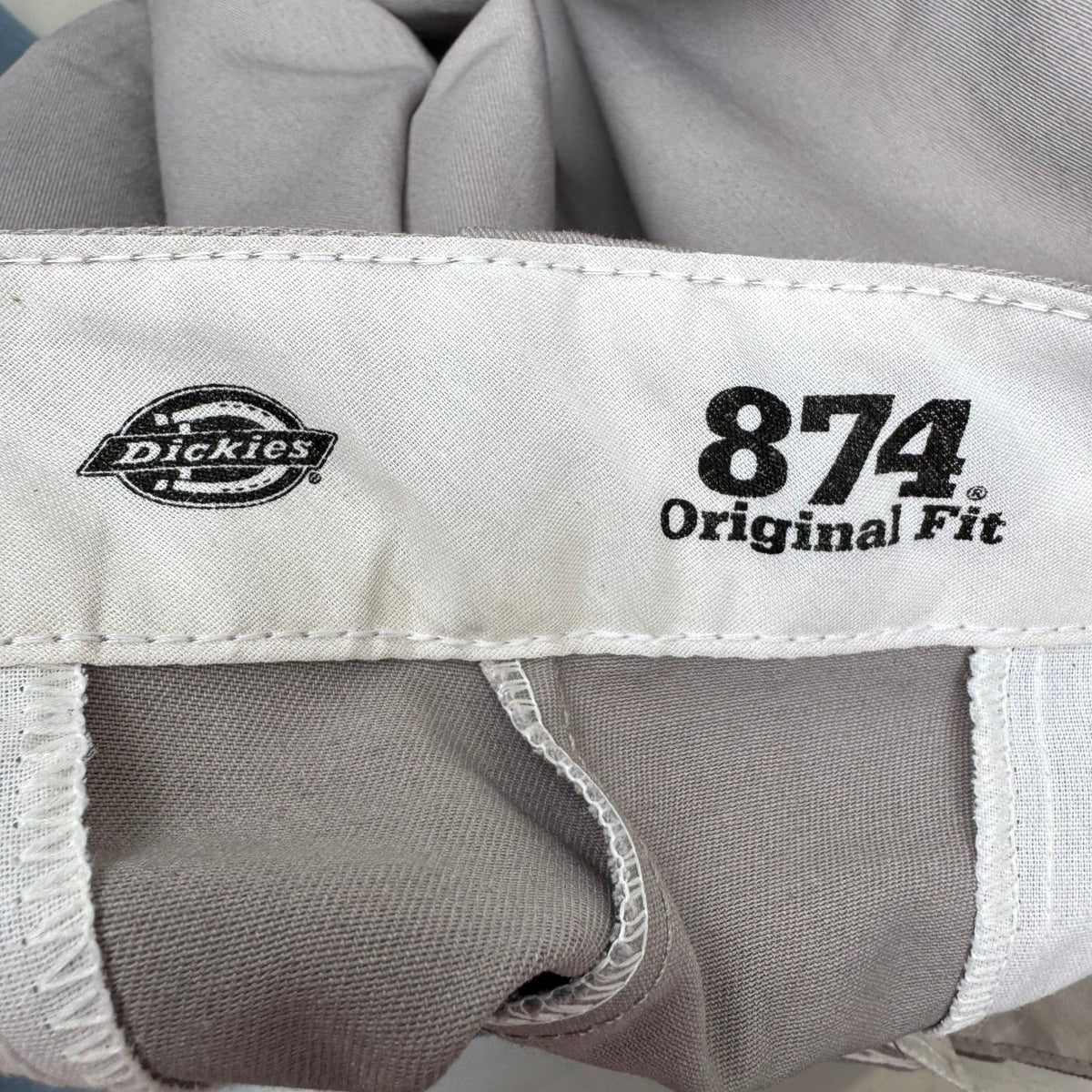 Dickies 874 Original Fit Work Pants Silver Gray Mens 34x32 Straight Leg 874SV