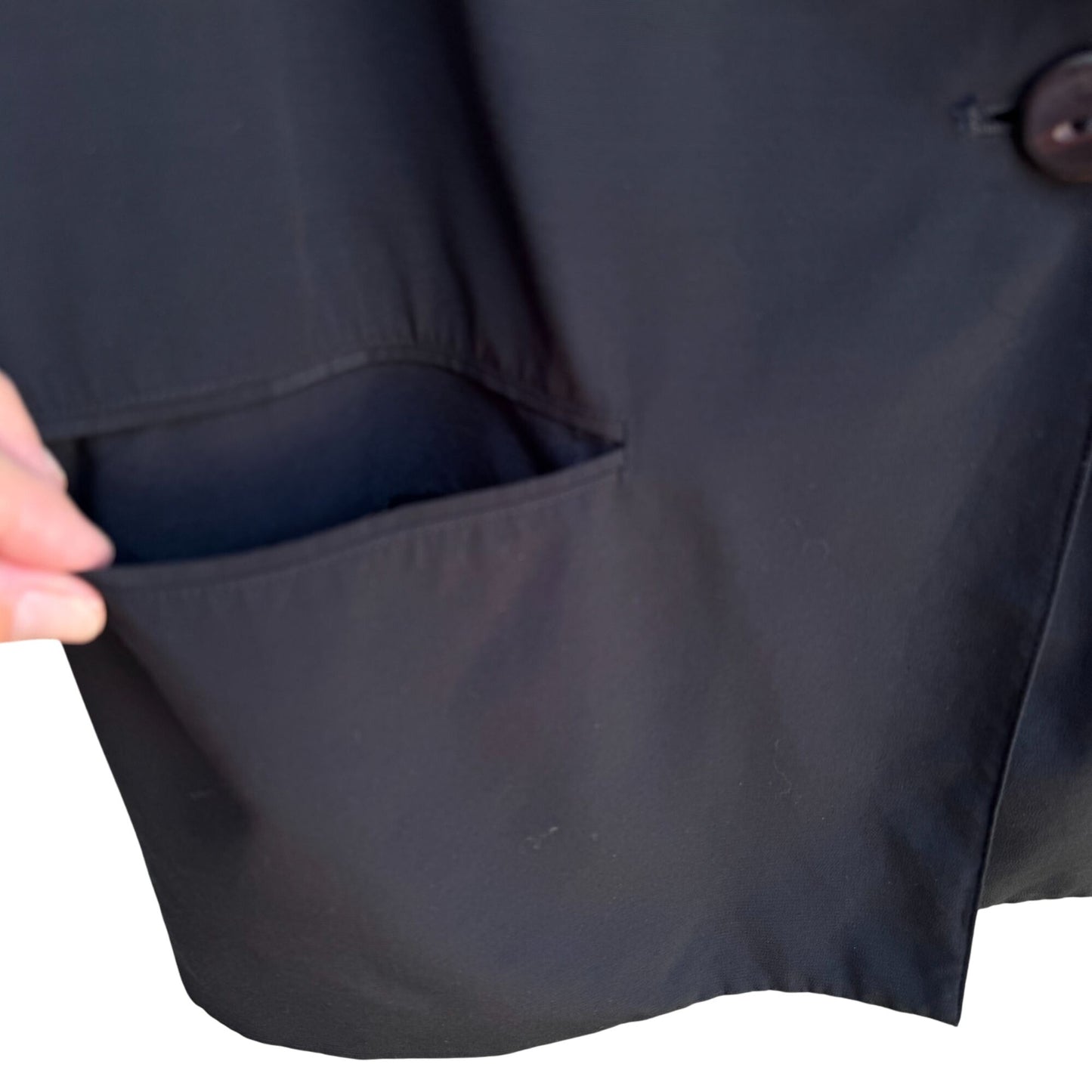 Elisabeth By Liz Claiborne Vintage Womens Black Single Button Blazer Jacket 18