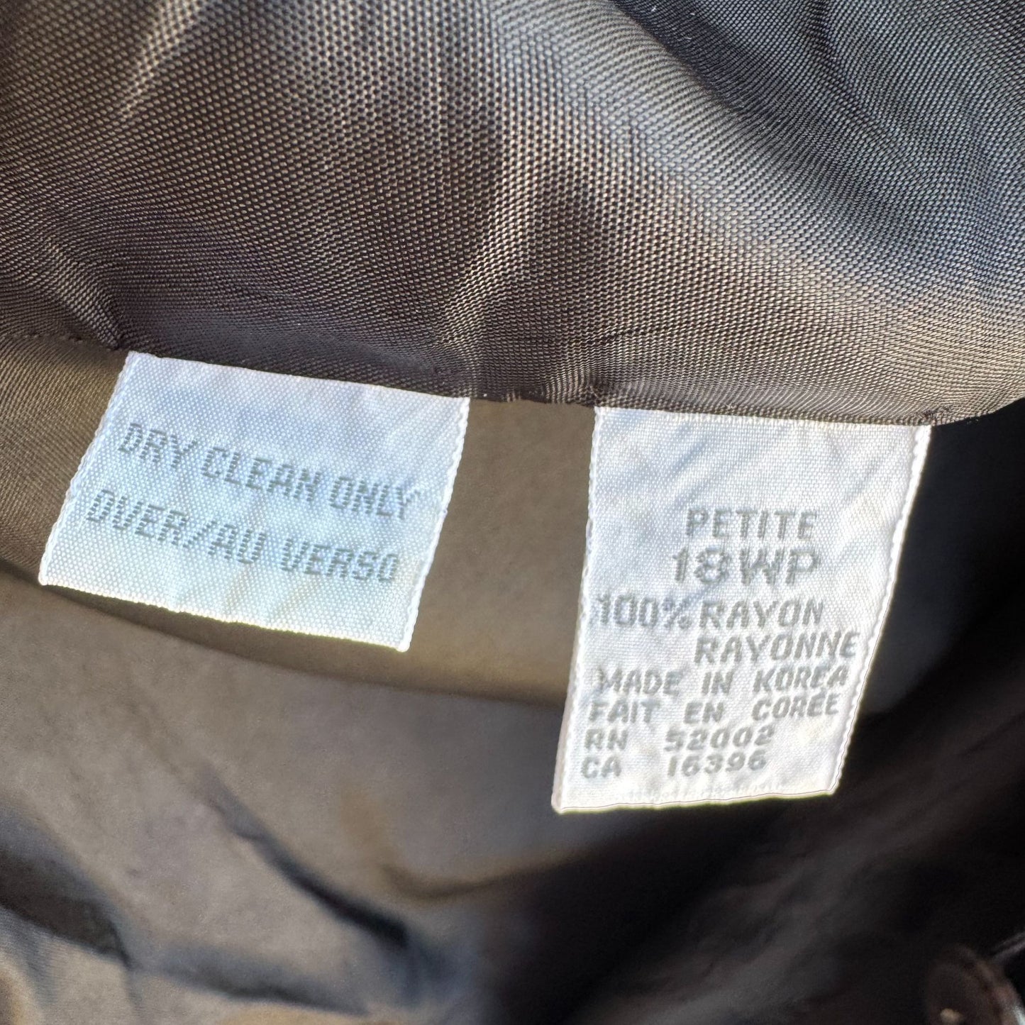 Elisabeth By Liz Claiborne Vintage Womens Black Single Button Blazer Jacket 18