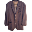 Switch Roger Stuart Clothes Vintage Mens Wool Brown Blazer Cuffed Trousers Suit Set 46L 3 image