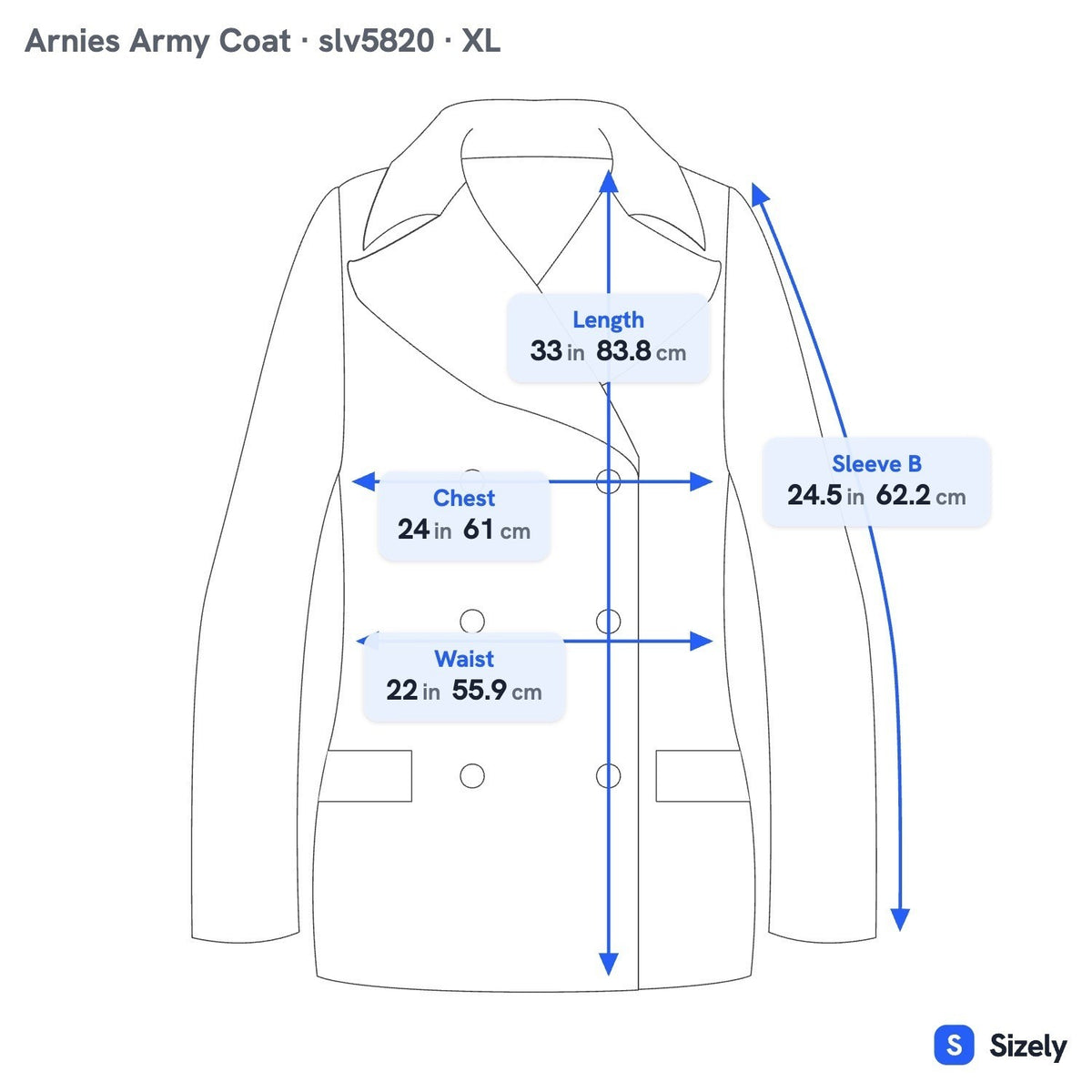 Arnie's Army Coat Robert Lewis Vintage 60s 70s Wool Split Hood Workwear Parka XL
