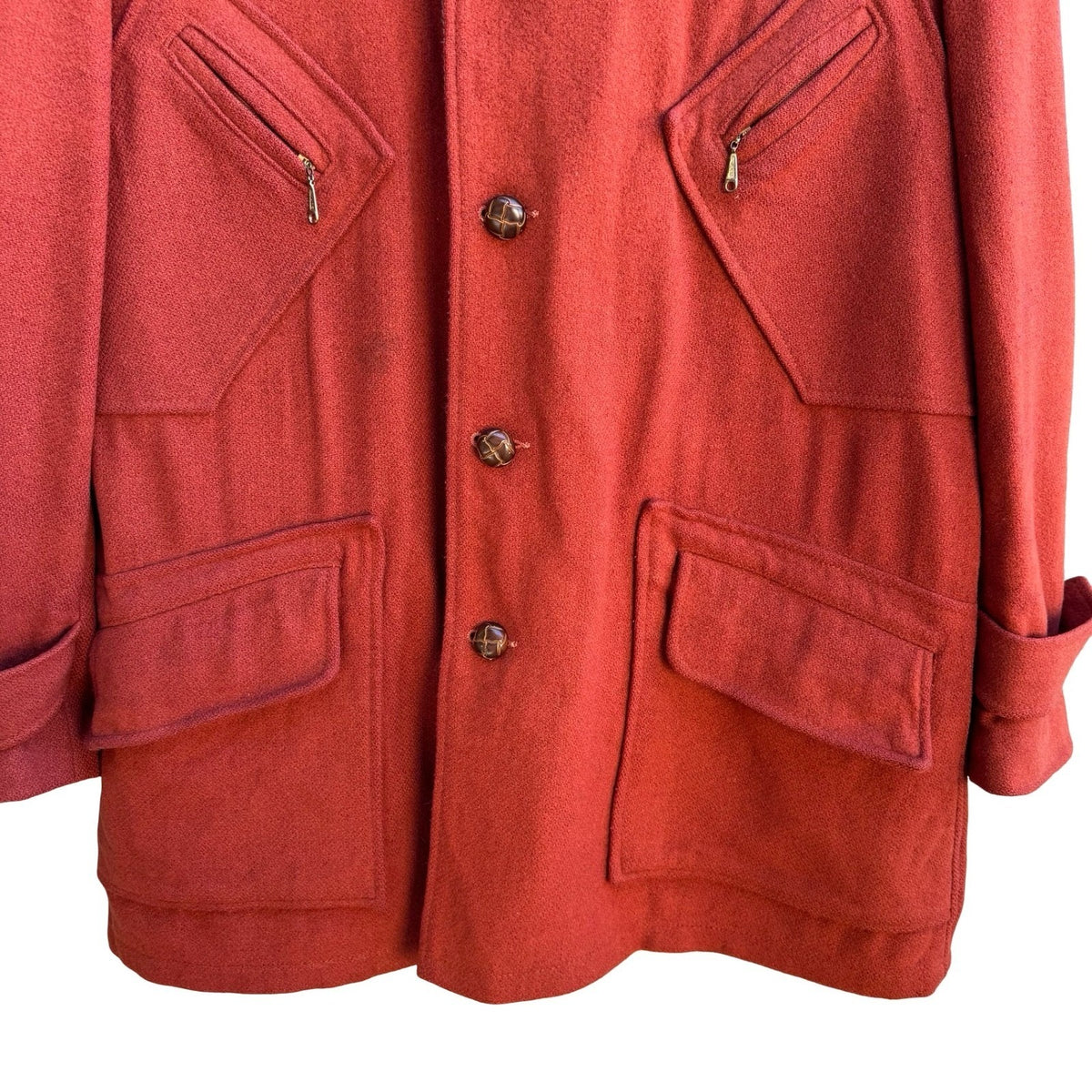 Arnie's Army Coat Robert Lewis Vintage 60s 70s Wool Split Hood Workwear Parka XL